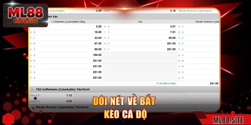 Đôi nét về bắt kèo cá độ