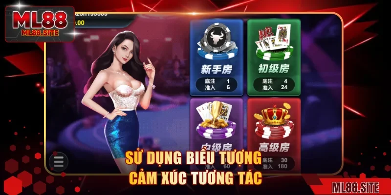 Sử dụng biểu tượng cảm xúc tương tác